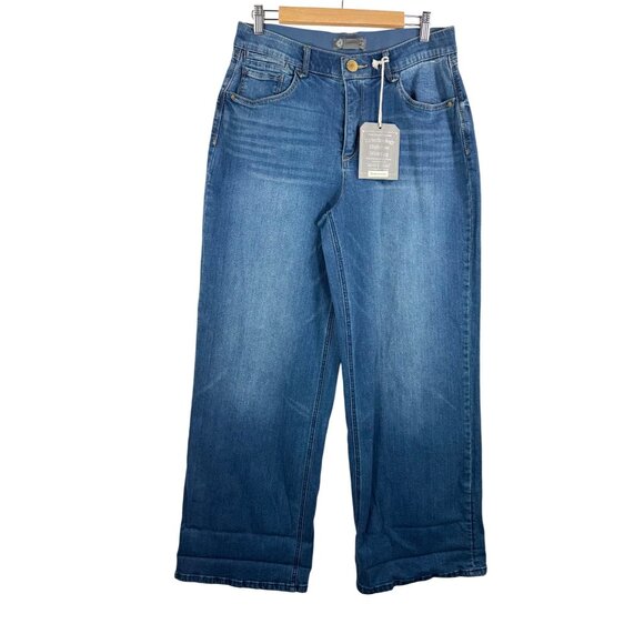 democracy Democracy ab solution wide leg high waist jeans sz 12